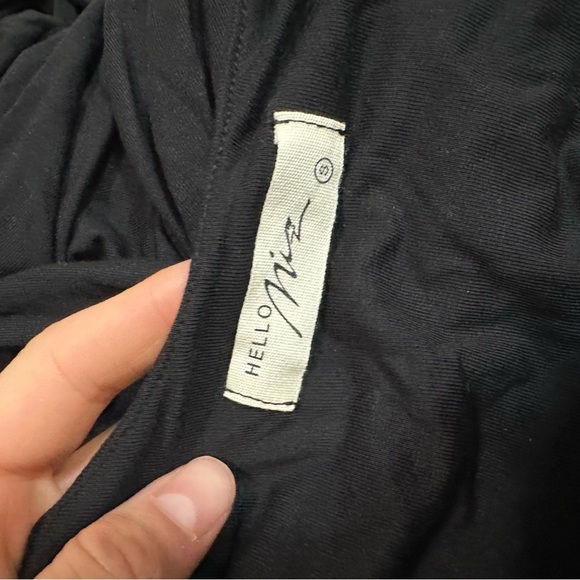 NWOT hello Miz Spaghetti Strap V-Neck Split Hem Maternity Jumpsuit - Picture 6 of 6